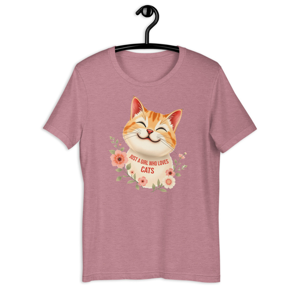 Just A Girl Who Loves Cats Tshirt 1