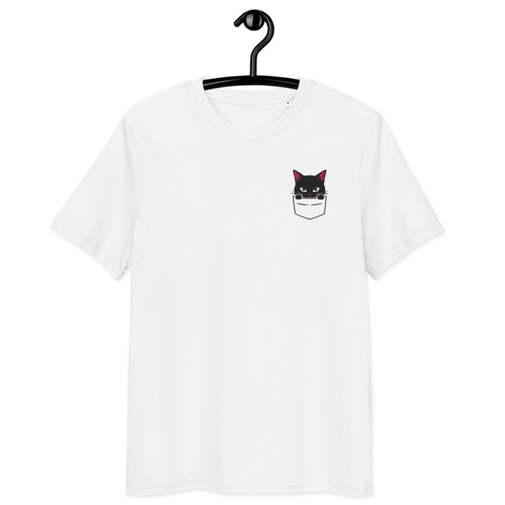 PeekaBoo Cat Unisex Organic Cotton Tshirt 4