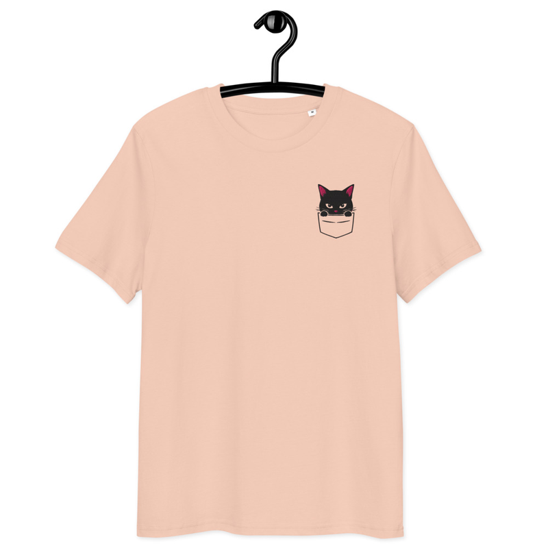 PeekaBoo Cat Unisex Organic Cotton Tshirt 1
