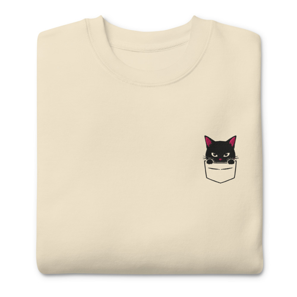 PeekaBoo Cat Unisex Premium Sweatshirt 0