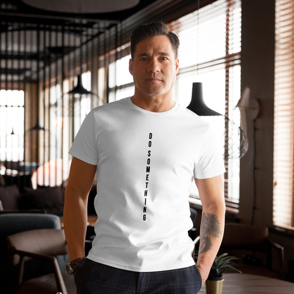 Do Something Inspirational Tee Mens Premium Cotton Tshirt 0