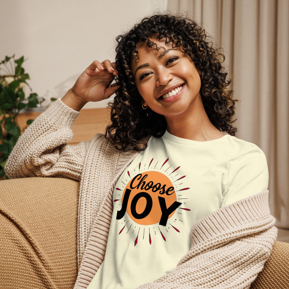 Choose Joy Womens Relaxed TShirt Inspirational Graphic TShirt Positive Vibes Tee Motivational Shirt 3