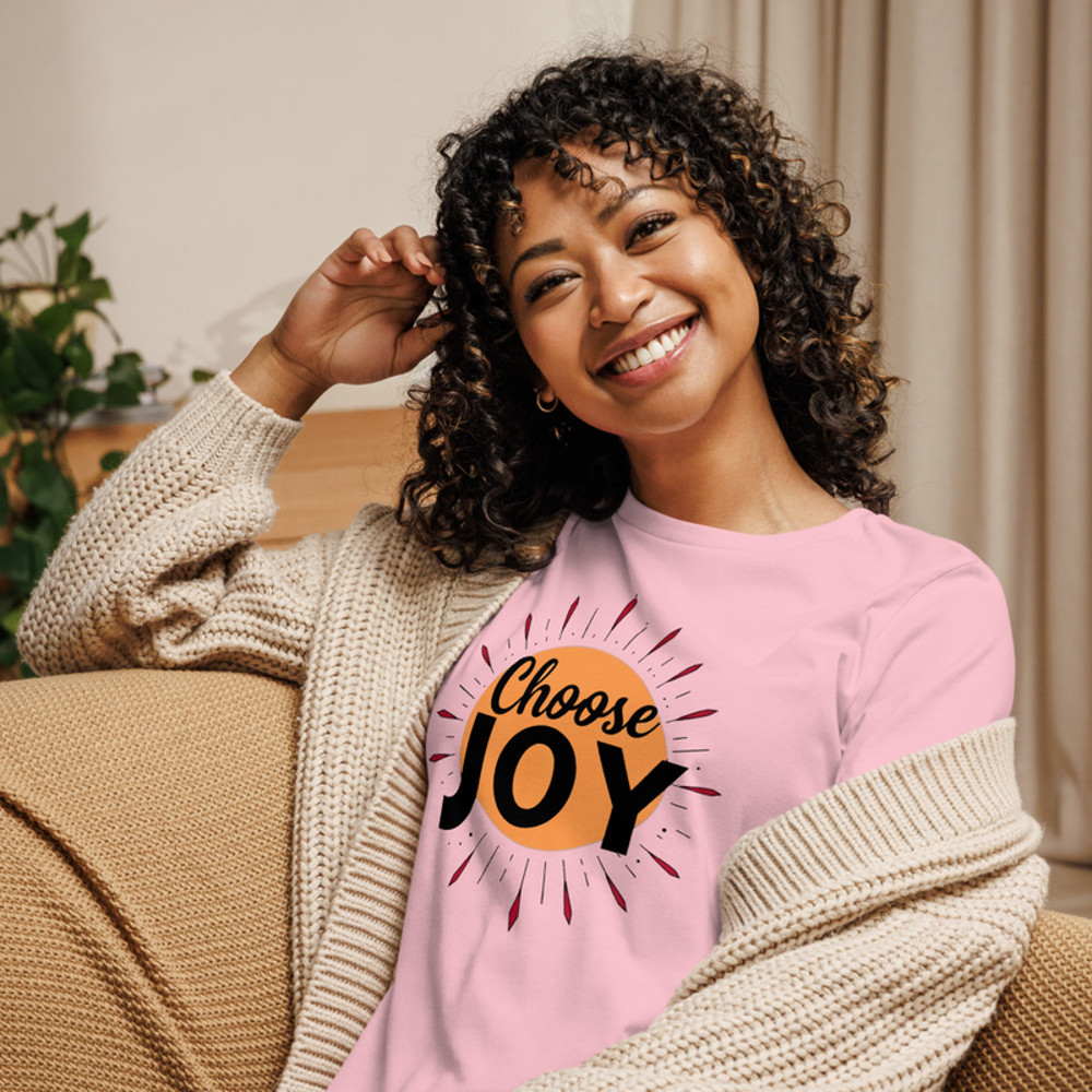 Choose Joy Womens Relaxed TShirt Inspirational Graphic TShirt Positive Vibes Tee Motivational Shirt 2
