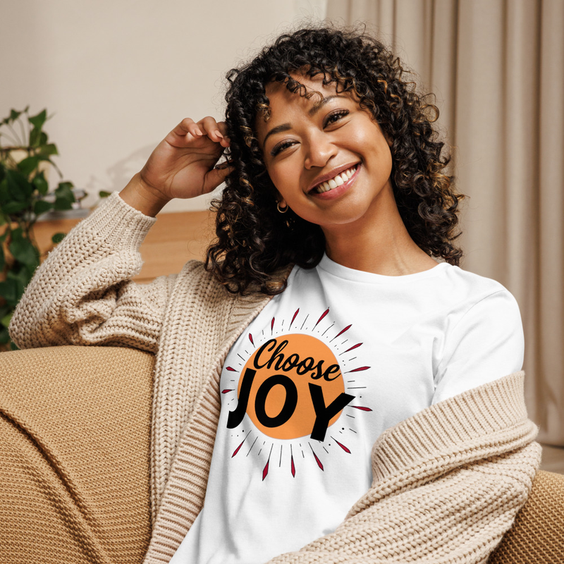 Choose Joy Womens Relaxed TShirt Inspirational Graphic TShirt Positive Vibes Tee Motivational Shirt 0