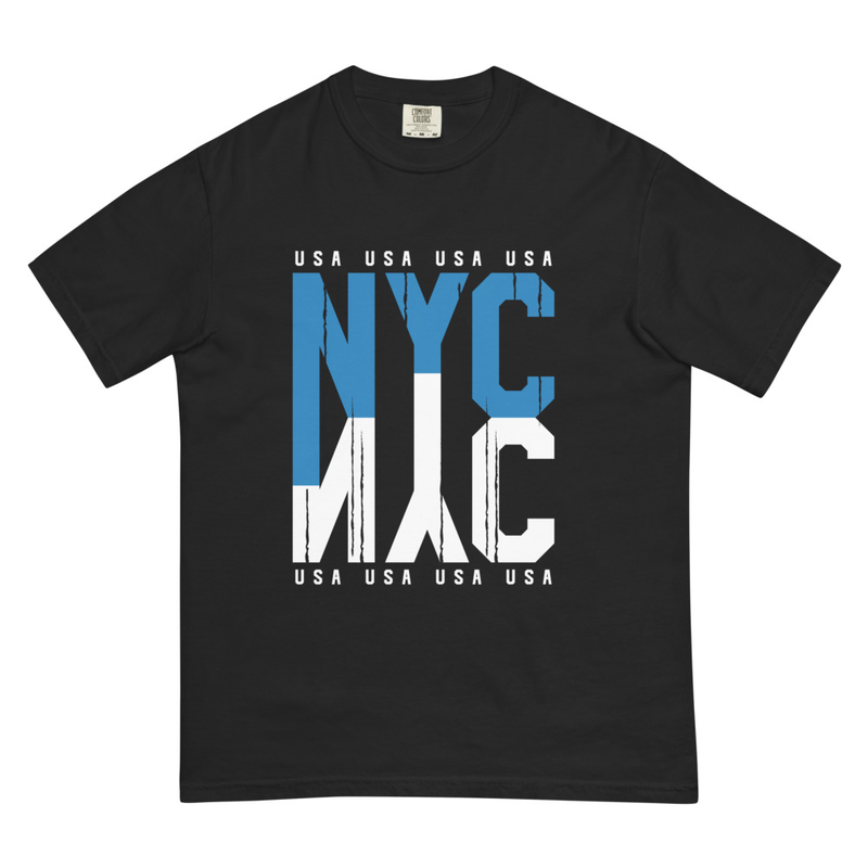 Unisex Garmentdyed Heavyweight Tshirt NYC Design 0