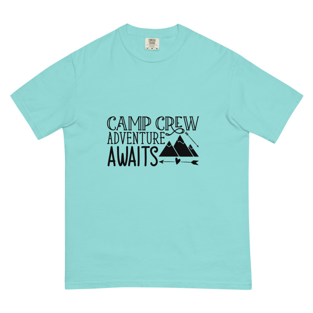 Unisex Garmentdyed Heavyweight Tshirt Camping Design 01 0