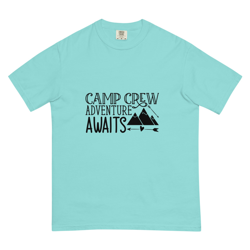 Unisex Garmentdyed Heavyweight Tshirt Camping Design 01 0