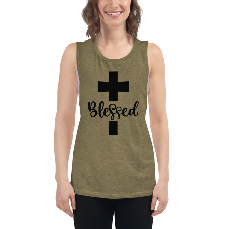 Ladies Muscle Tank 1