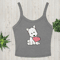 Womens Microrib Tank Top 1