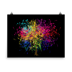 Abstract Tree Poster