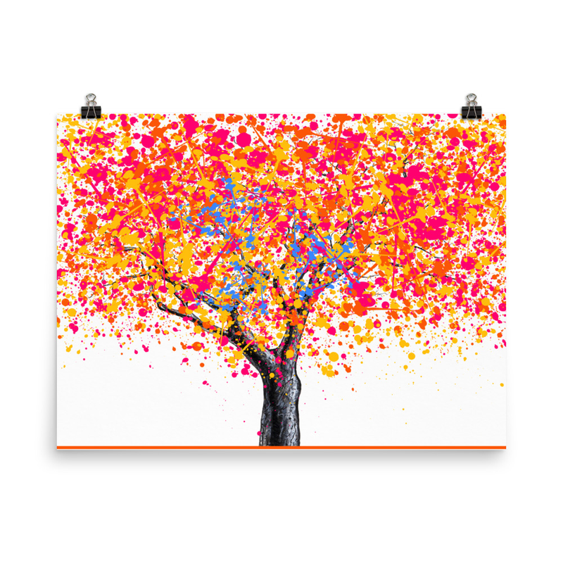 Abstract Tree Poster