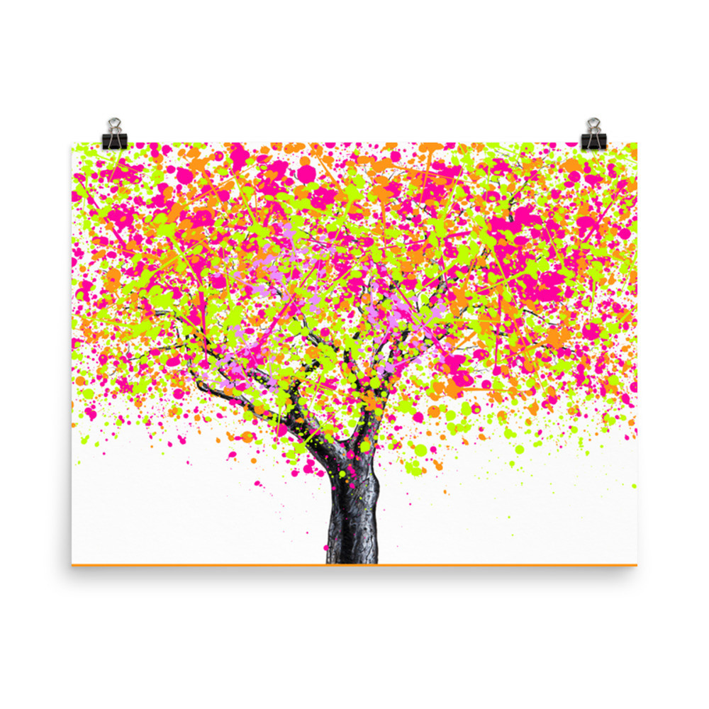 Abstract Tree Poster