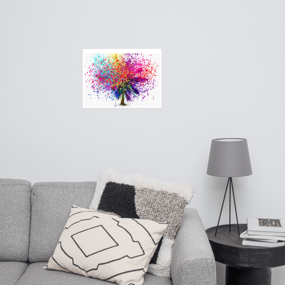Abstract Tree Poster