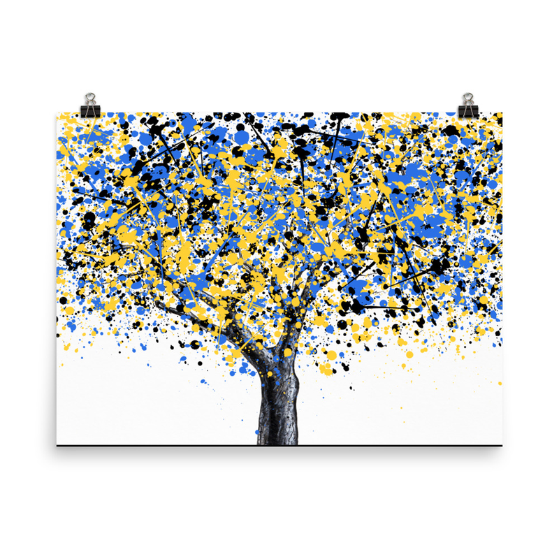 Abstract Tree Poster