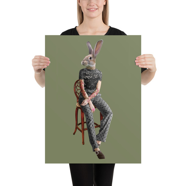 Bunny Surreal Poster
