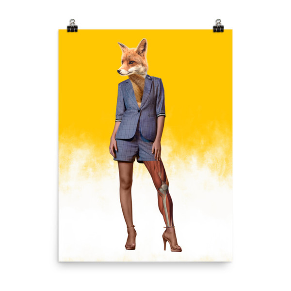 Fox Suit Poster Print