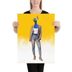 Peacock Lady Poster