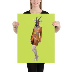 Gazelle Surreal Poster