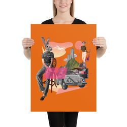 Bunny Collage Poster