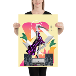 Bird Collage Poster