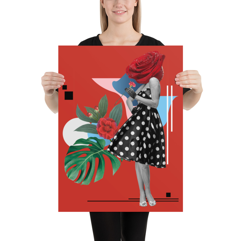 Rose Collage Poster