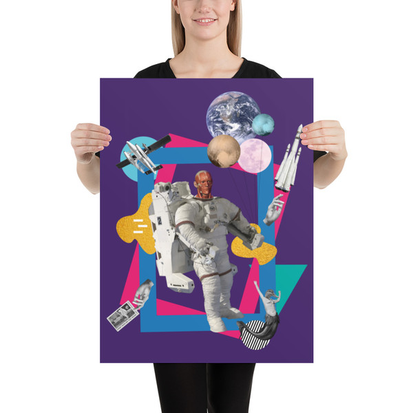 Astronaut Collage Poster