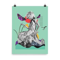 Butterfly Collage Poster