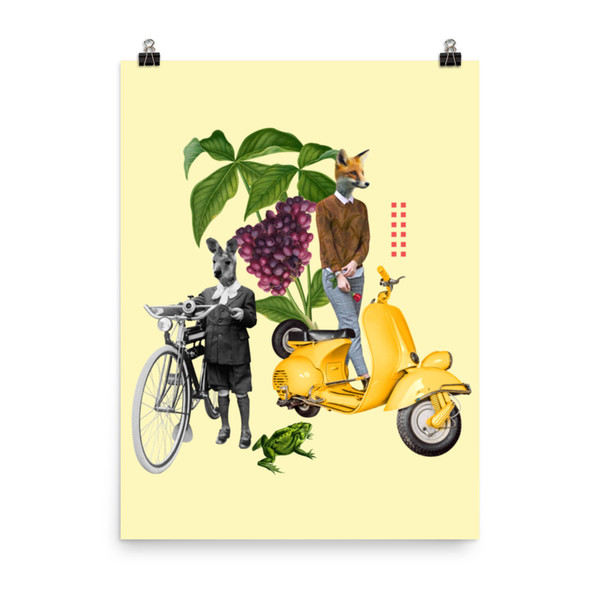 Bike Animal Poster