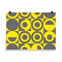 Abstract Yellow Poster