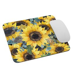 *JUST IN* Sunflower Mouse Pad, Designer Mouse Pad, Custom Mouse Pad, Gaming Mouse Pad, Gift for Her