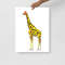 Giraffe Graffiti Poster