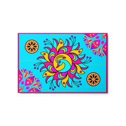 mandala metal wall art print, 20 x 30 inch