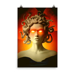Medusa Poster Prints, Superhero Wall Art, Home Decor