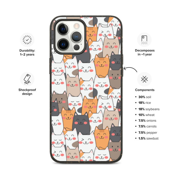 Cut Cat iPhone Case - Kittens iPhone Cover For iPhone 13 12 11 XR 8 7 SE