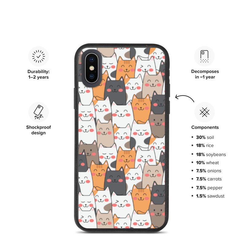 Cut Cat iPhone Case - Kittens iPhone Cover For iPhone 13 12 11 XR 8 7 SE