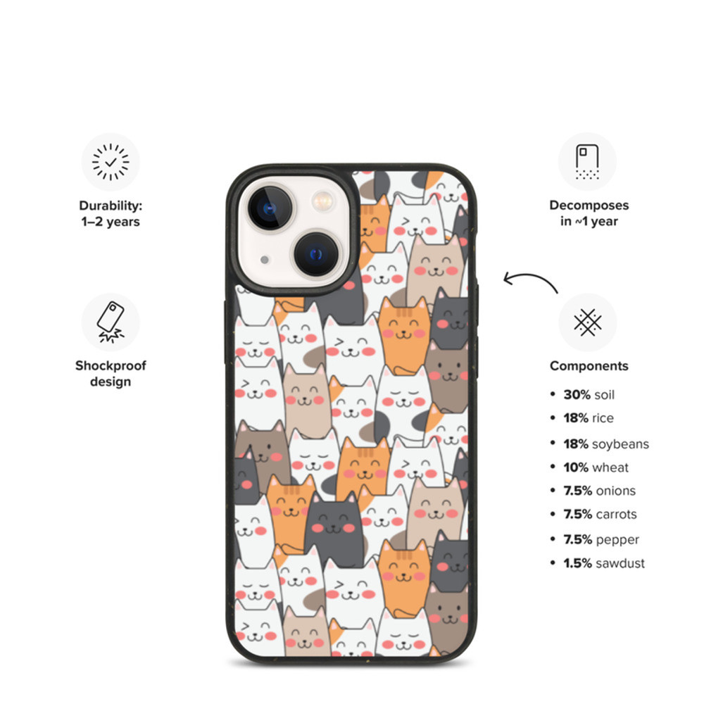 Cut Cat iPhone Case - Kittens iPhone Cover For iPhone 13 12 11 XR 8 7 SE