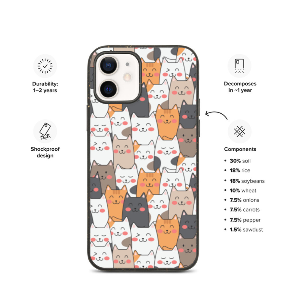 Cut Cat iPhone Case - Kittens iPhone Cover For iPhone 13 12 11 XR 8 7 SE