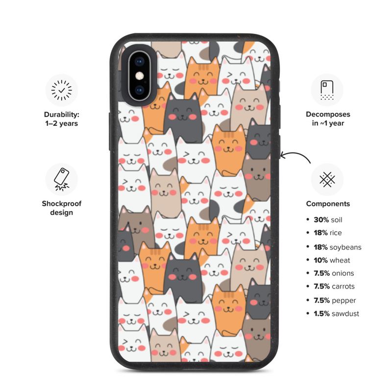 Cut Cat iPhone Case - Kittens iPhone Cover For iPhone 13 12 11 XR 8 7 SE