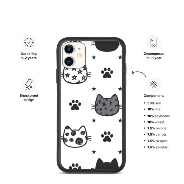 Kittens iPhone Case - Cat iPhone Cover For iPhone 13 12 11 XR 8 7 SE