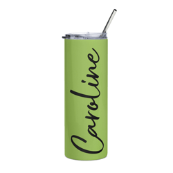 Personalized Stainless Steel Tumbler Green