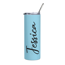 Personalized Stainless Steel Tumbler Blue