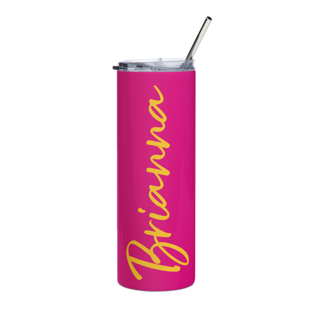 Personalized Pink Stainless Steel Tumbler