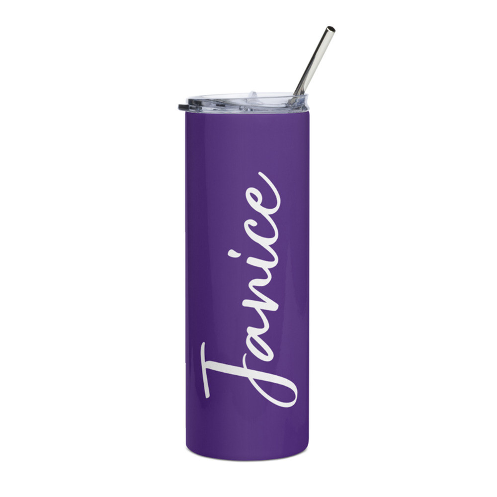Personalized Purple Tumbler