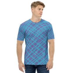 Men's t-shirt Purple-Blue Lines