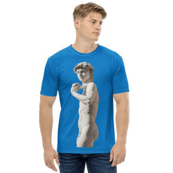 Men's t-shirt Blue-Statue