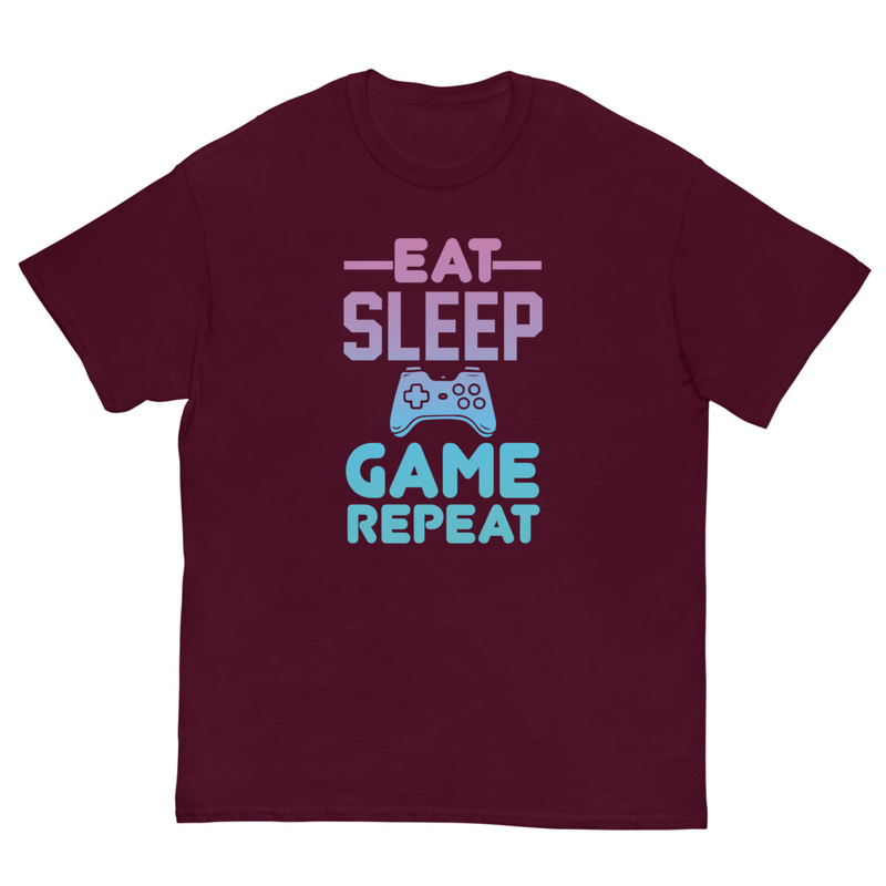 EAT SLEEP GAME REPEAT Men's Classic Tee