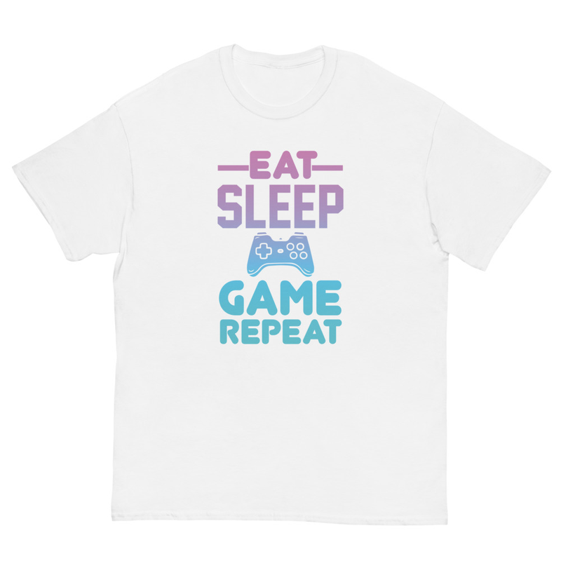 EAT SLEEP GAME REPEAT Men's Classic Tee