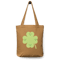Four leaves clover cotton tote bag