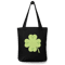 Four leaves clover cotton tote bag