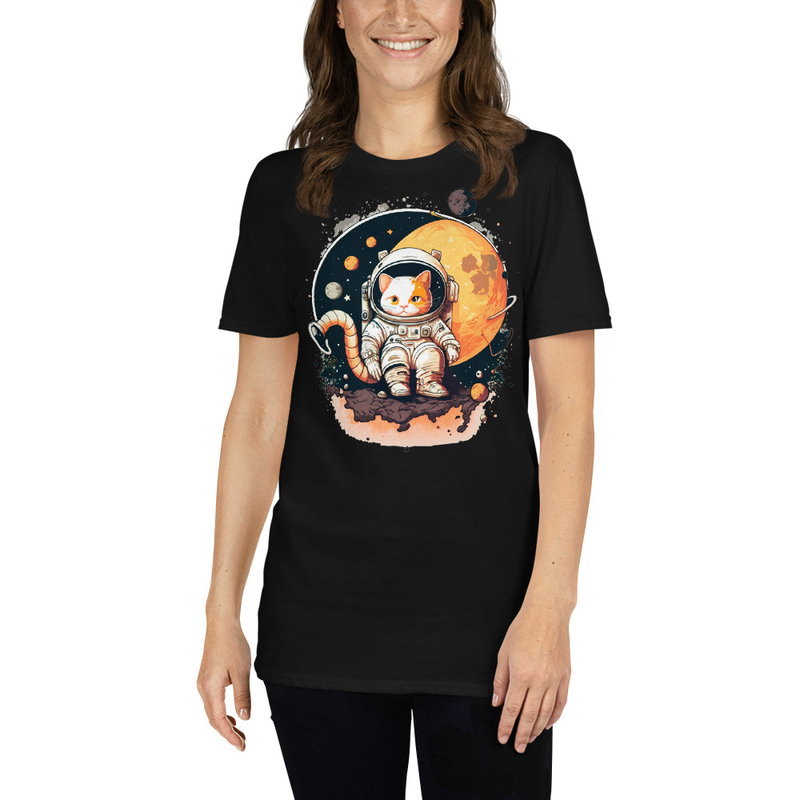 CAT ASTRONAUT IN SPACE Unisex T-Shirt